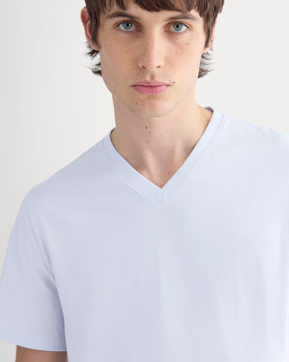 The Essential Organic V-Neck Tee | Skywriting