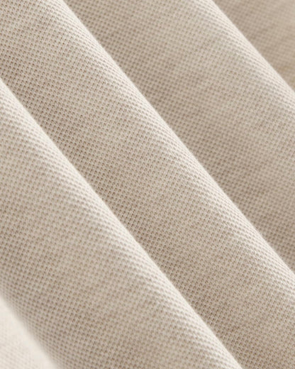 The Pique Polo | Heathered Oat