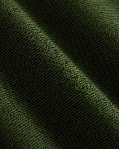 Twill Terry Jacquard Crew Sweatshirt | Dark Forest