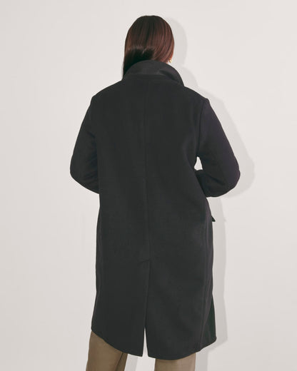 The Topcoat in Wool | Black