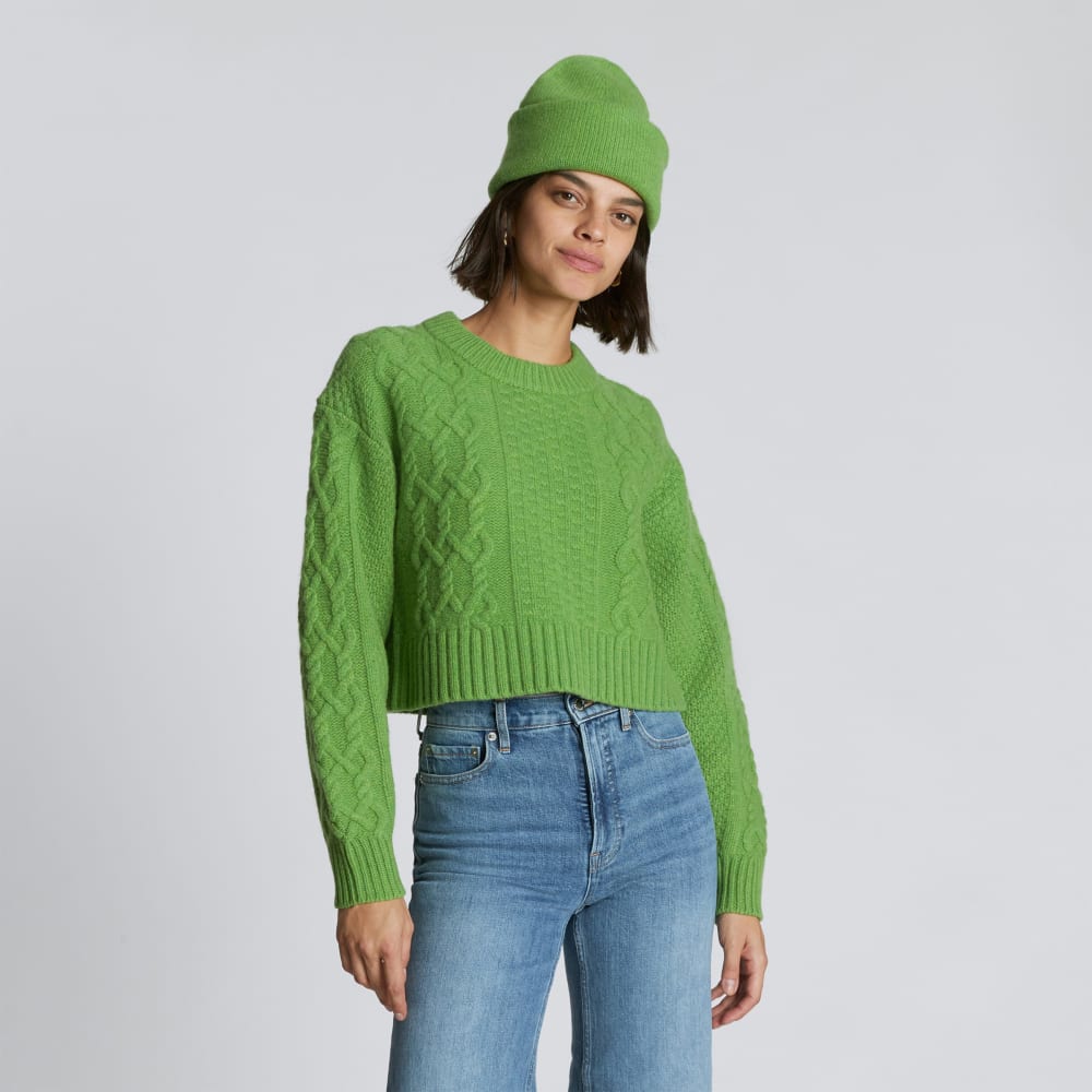 The Felted Merino Beanie | Salted Lime