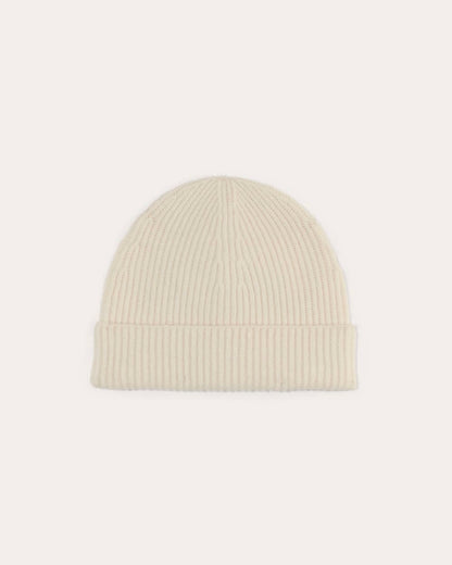 The Cashmere Ribbed Beanie | Bone