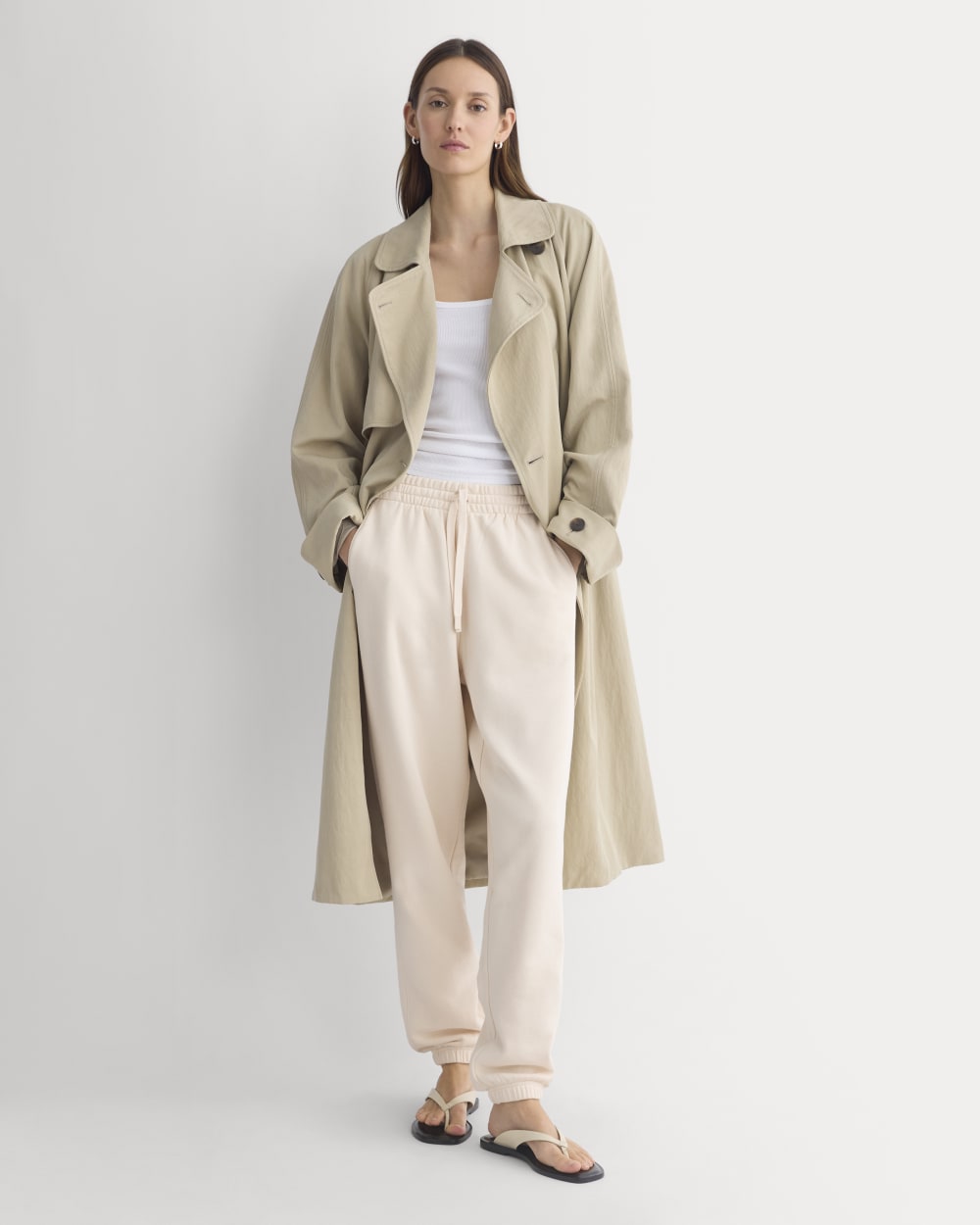 Lightweight Terry Jogger | Parchment