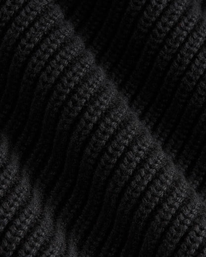 The Half-Zip in Everyday Cotton | Black