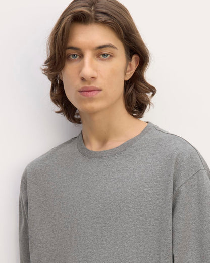 The Premium-Weight Relaxed Crew | Uniform | Heathered Mid-Grey