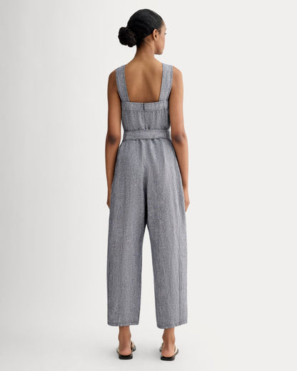 The Utility Coverall in Linen | Navy Chambray