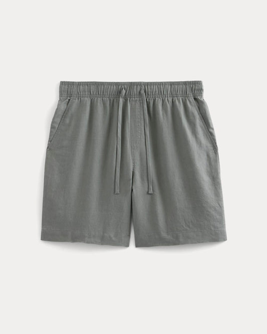 Linen Easy Short | Agave Green