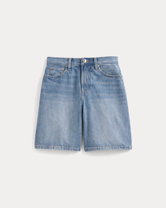 Loose Jean Short | Light Wash