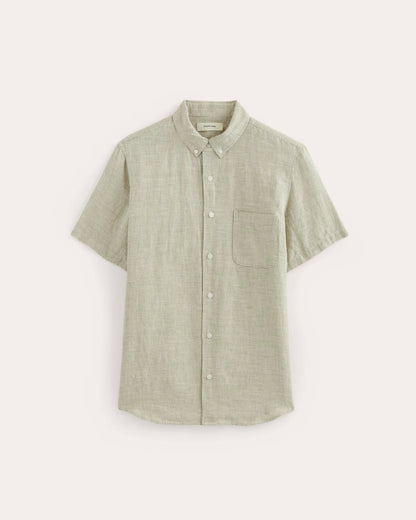 The Classic Short-Sleeve Shirt in Linen | Elm Gingham