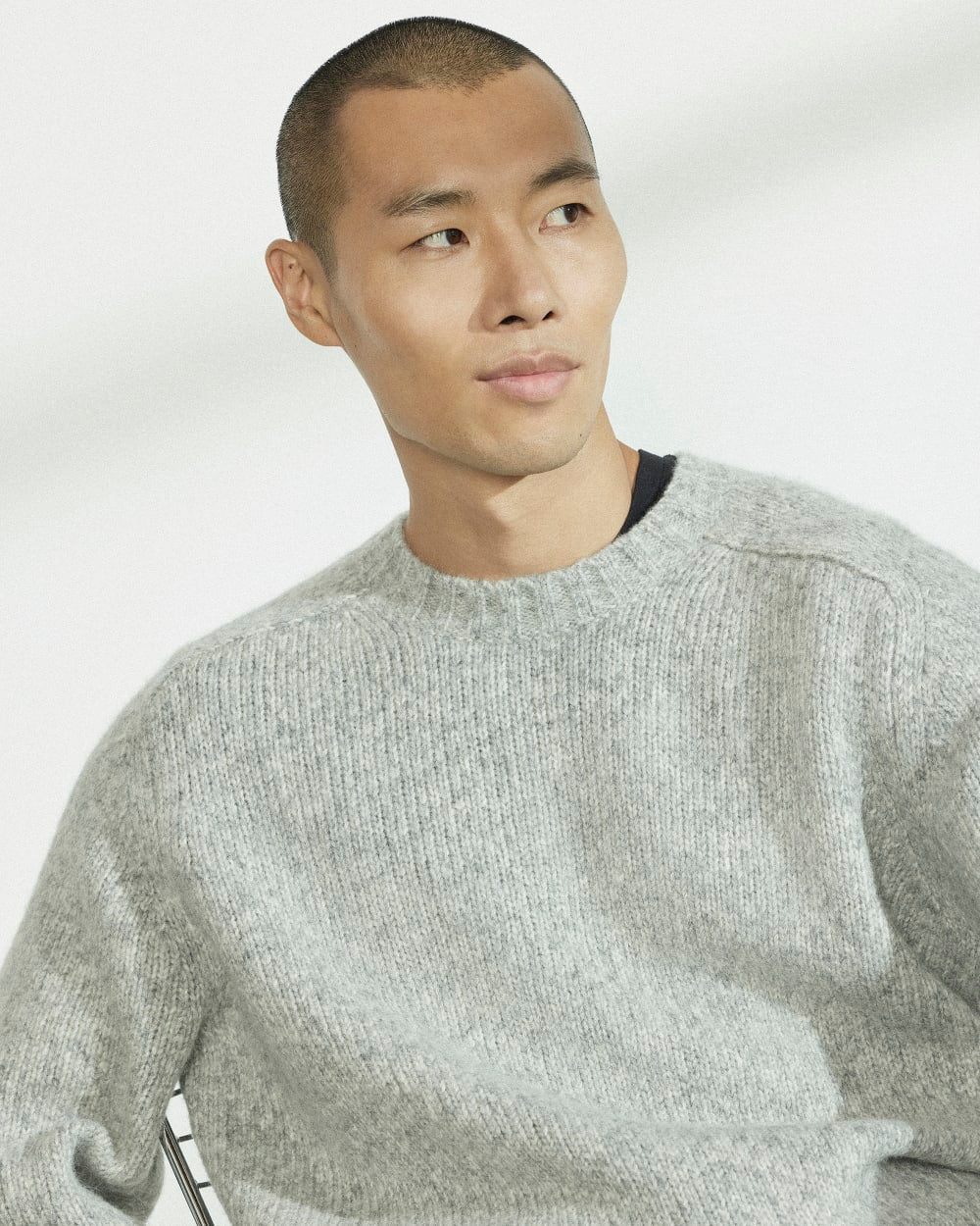 The Cloud Crewneck Sweater |  Heathered Grey