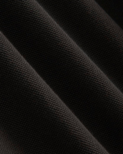 The Long-Sleeve Pique Polo | Black