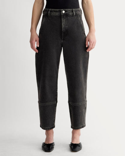 The Utility Barrel Jean | Washed Black | Regular