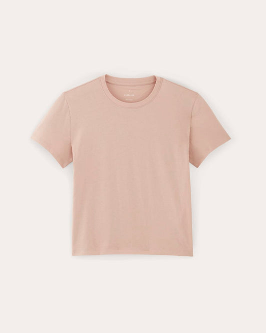 The Box-Cut Tee in Essential Cotton | Rose Smoke  | No Pocket