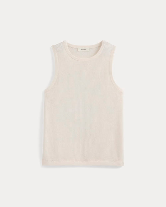Textured Knit Tank | Bone