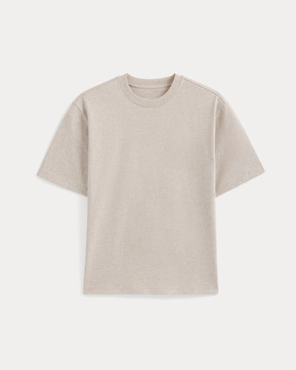 Archive Relaxed-Fit Cotton Crew | Heathered Oatmeal