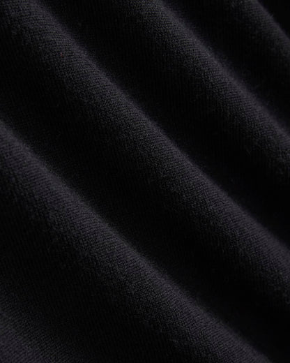 Mockneck Sweater In Ultrafine Merino | Black