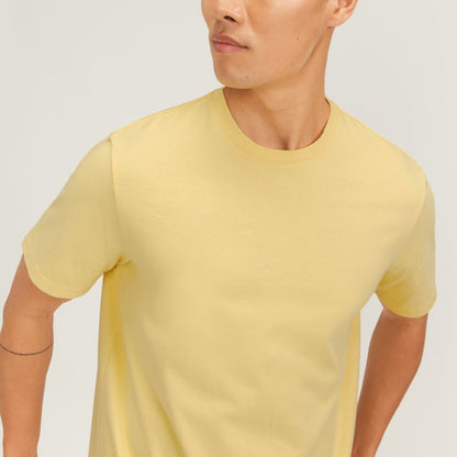 The Premium-Weight Crew | Uniform | Pale Yellow
