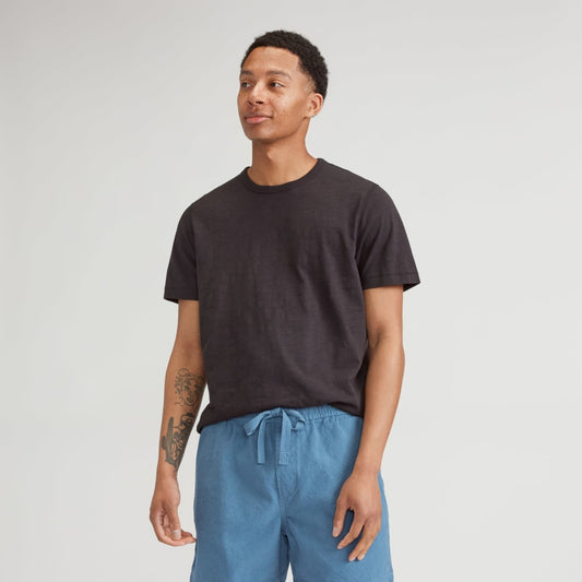 The Cotton Slub Crew  | Black