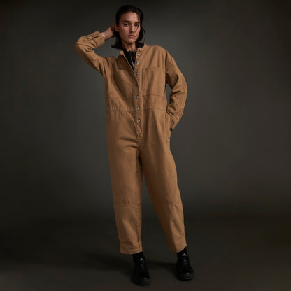 The Canvas Organic Cotton Coverall | Cappuccino