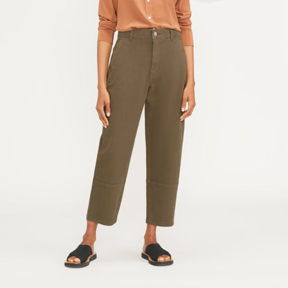 The Utility Barrel Pant | Dark Moss | Regular