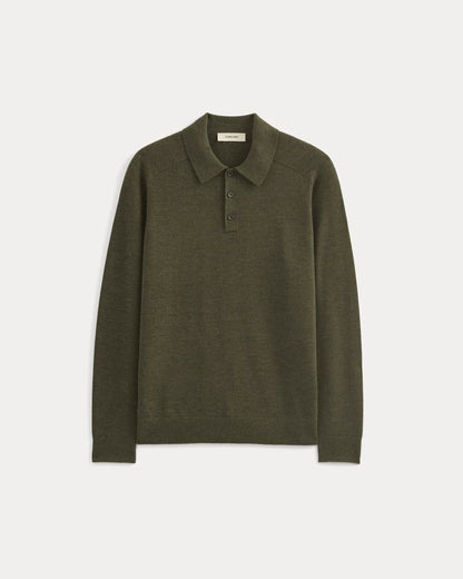 Ultrasoft Polo Sweater | Heather Beech