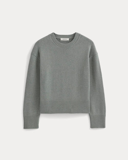 The Boxy Sweater in Everyday Cotton | Heathered Lilypad