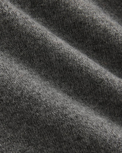 Cashmere Slim Crew Sweater | Heather Charcoal