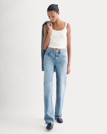 The Column Jean | Vintage Light Indigo | 33" Inseam