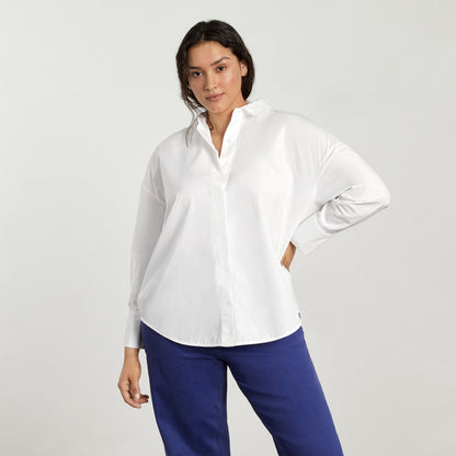 The Oversized Poplin Shirt | White