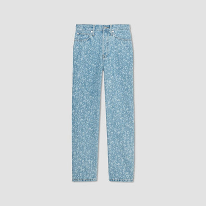 The Rigid Way-High® Jean  | Light Painterly Strokes | 27.5" Inseam