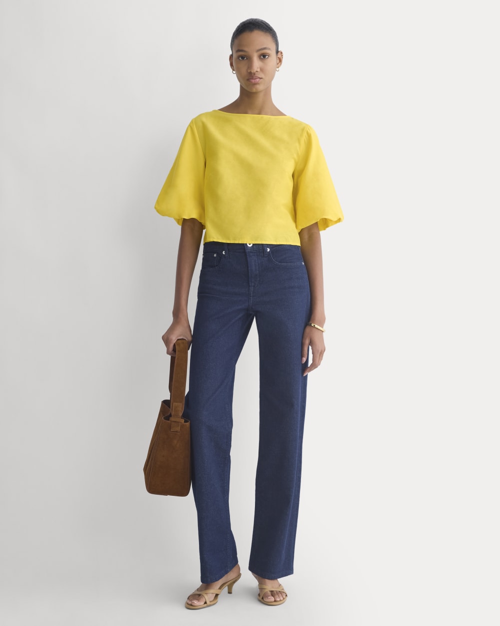Bubble-Sleeve Top | Passion Fruit
