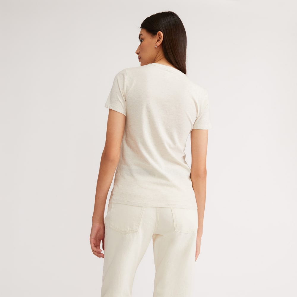 The Organic Cotton Crew Tee | Heathered Oat