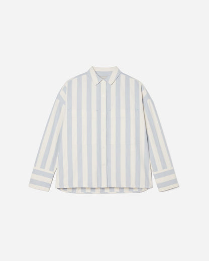 The Boxy Oxford | Blue / White