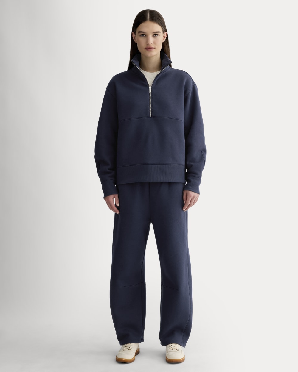 Luxe Fleece Half-Zip Sweatshirt | Navy