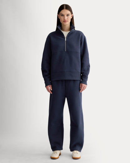 Luxe Fleece Half-Zip Sweatshirt | Navy