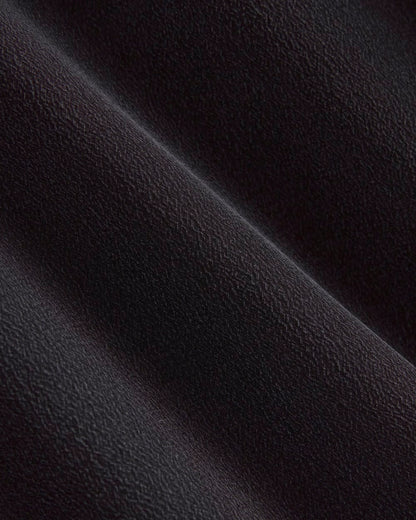 The Notch Shirt in Washable Silk | Black
