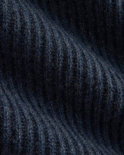 The Cocoon Crew in Wool Cashmere | Indigo