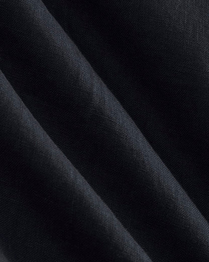 The Linen Pleated Trouser | Navy