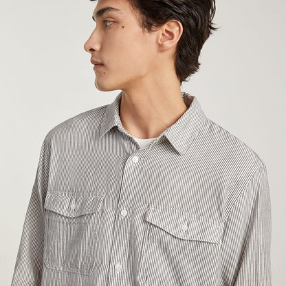 The Long-Sleeve Summer Shirt | Black / White