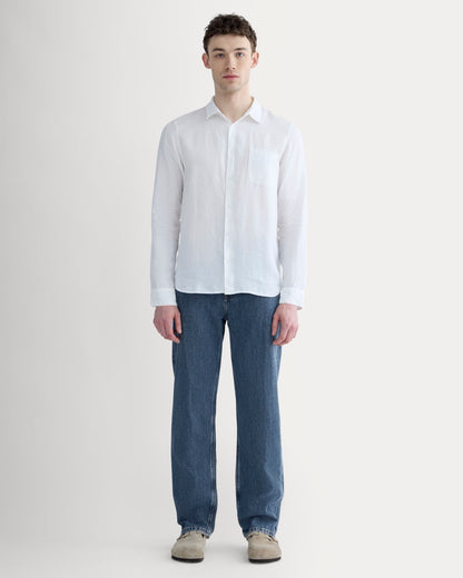 The Classic Shirt in Linen | White