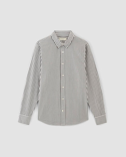 The Supima® Poplin Shirt | Optic White / Black