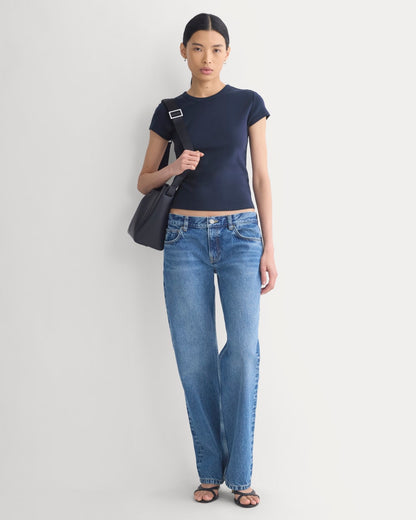 RetroSoft Cotton Crew | Navy