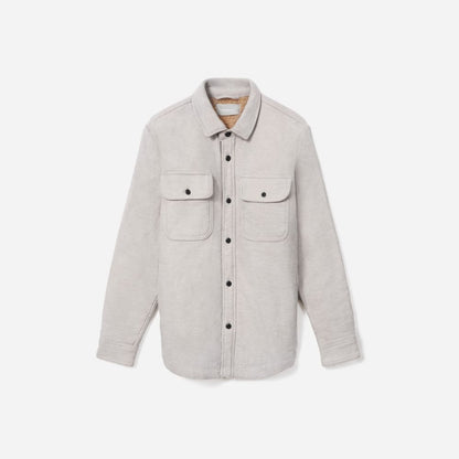 The ReNew Fleece-Lined Heavyweight Overshirt | Heathered Burnt Sugar
