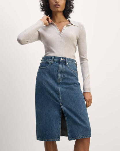 The Mid-Way Skirt | Deep Atlantic