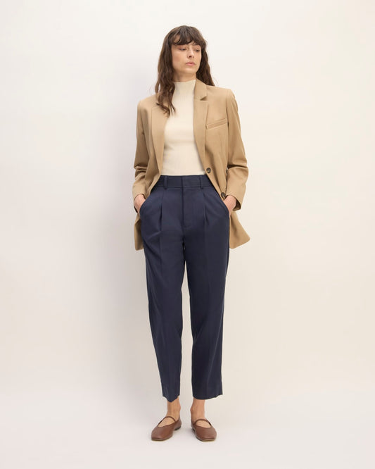 The Draper Tapered Pant in Buttersmooth | Navy