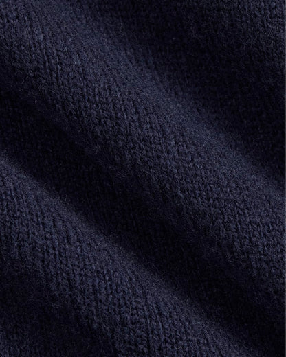 The Felted Merino Hoodie | Deep Navy