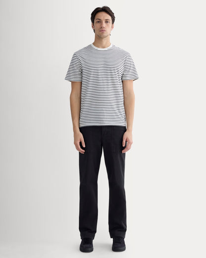 The Essential Organic Crew | Bone / Black