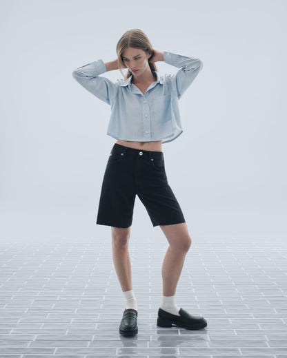 The OG Baggy Jean Short | Washed Black