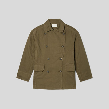 The Organic Cotton Herringbone Jacket | Beech