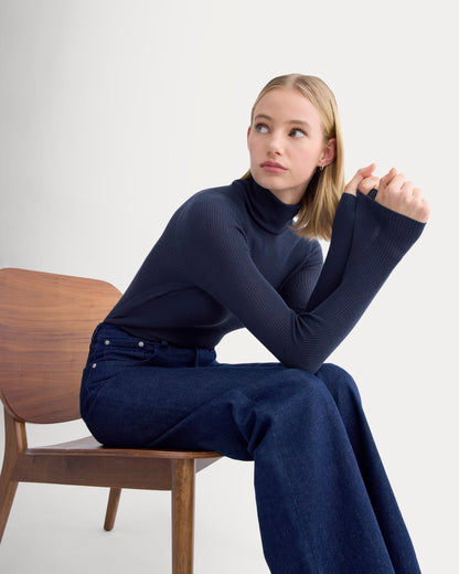 The Turtleneck in Ultrasoft Merino | Rich Navy